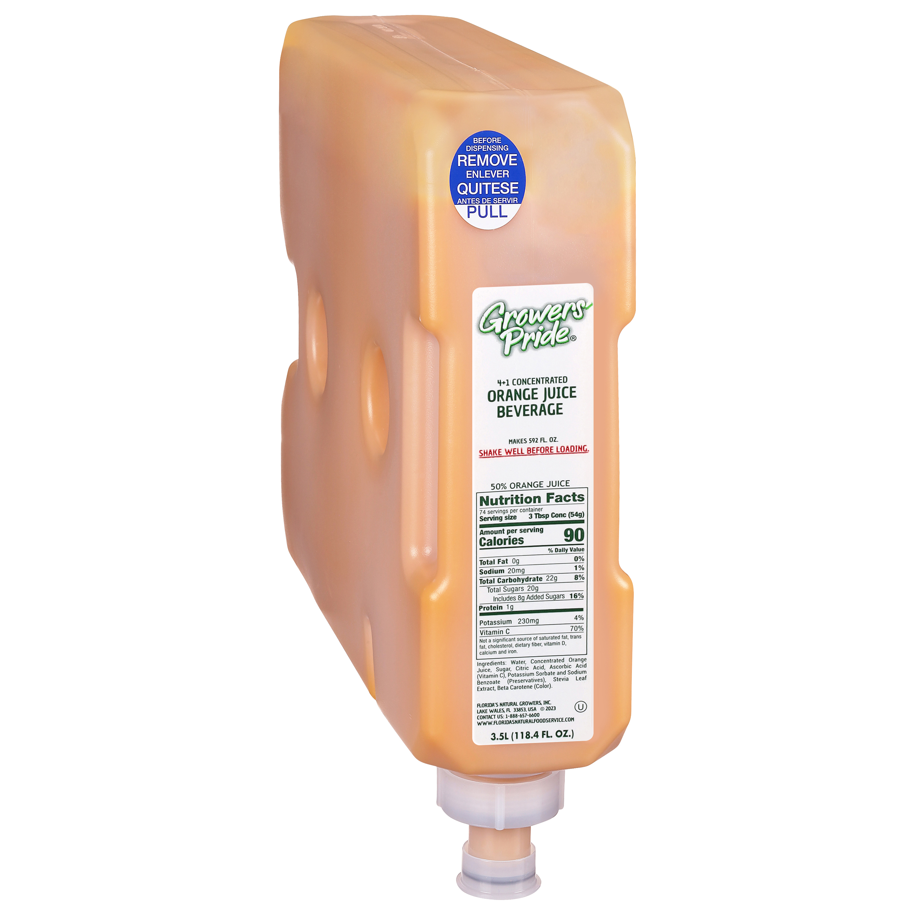 4+1 50% Orange Juice 3.5L Cartridge (Shelf-Stable)