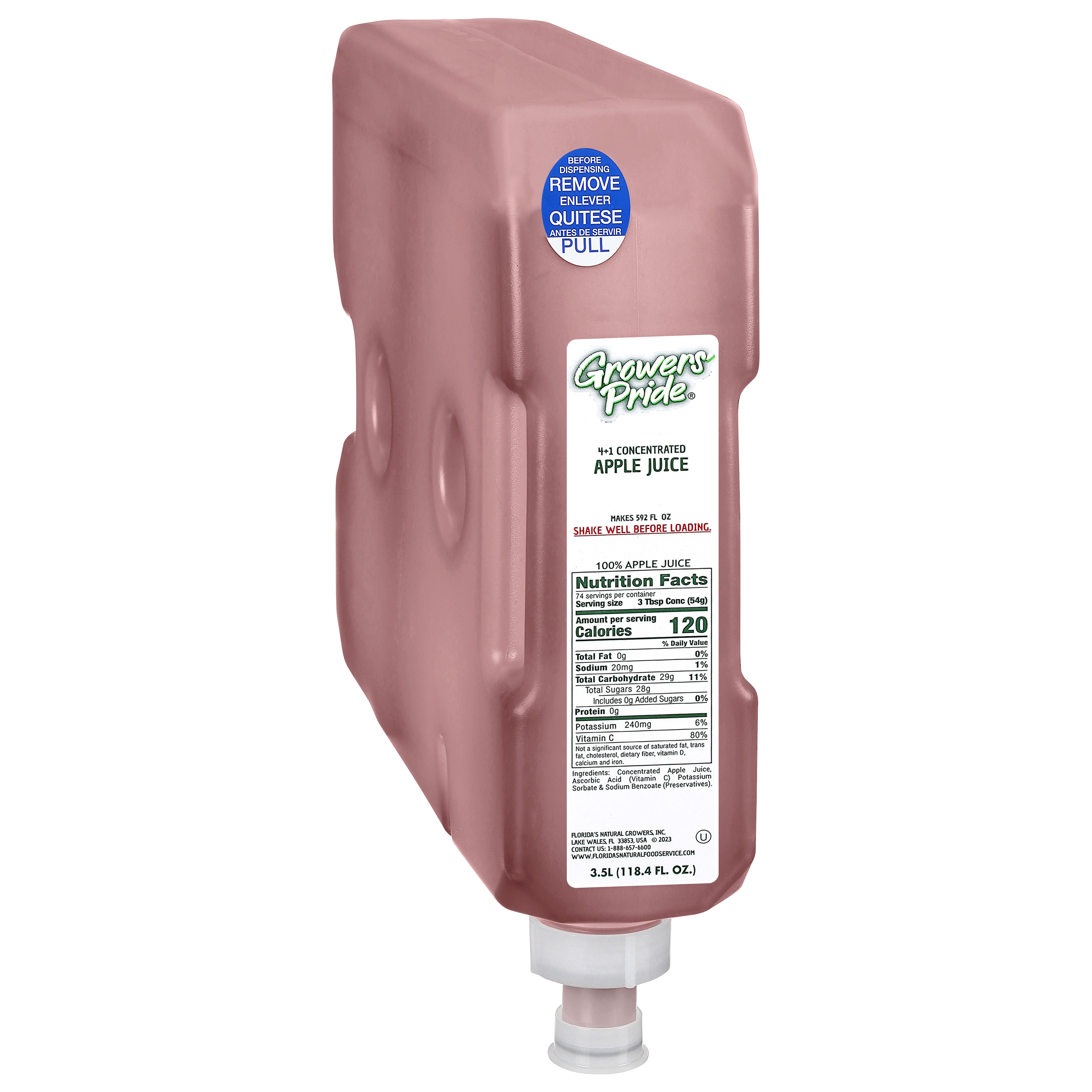 4+1 Apple Juice 3.5L Cartridge (Shelf-Stable)