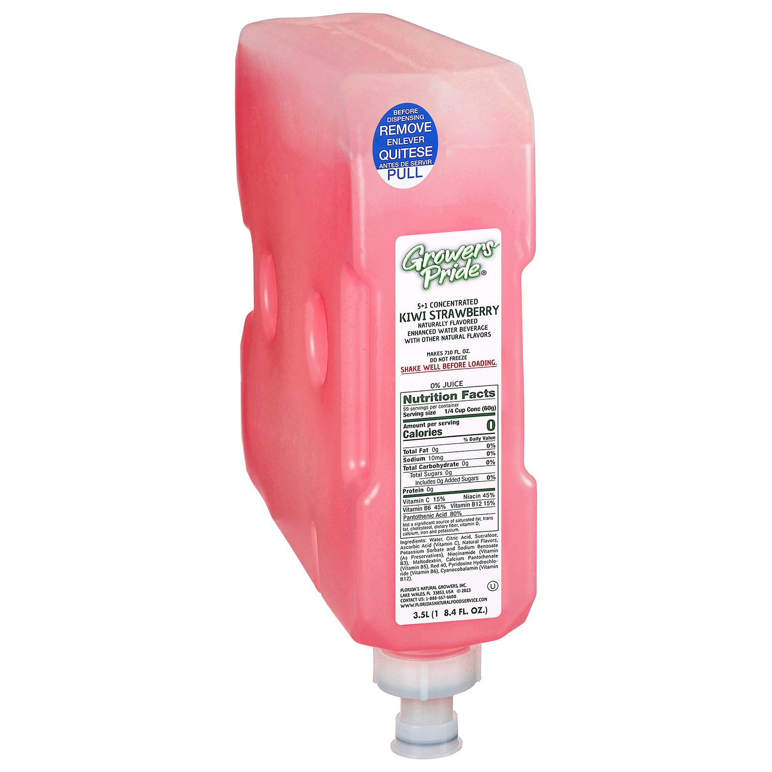 5+1 Kiwi Strawberry Water 3.5L Cartridge (Shelf-Stable)