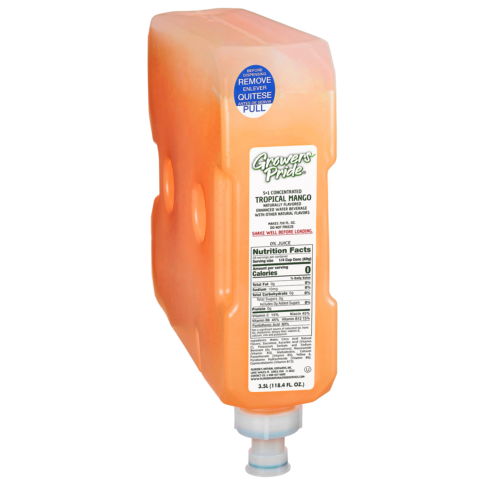 5+1 Tropical Mango Water 3.5L Cartridge (Shelf-Stable)